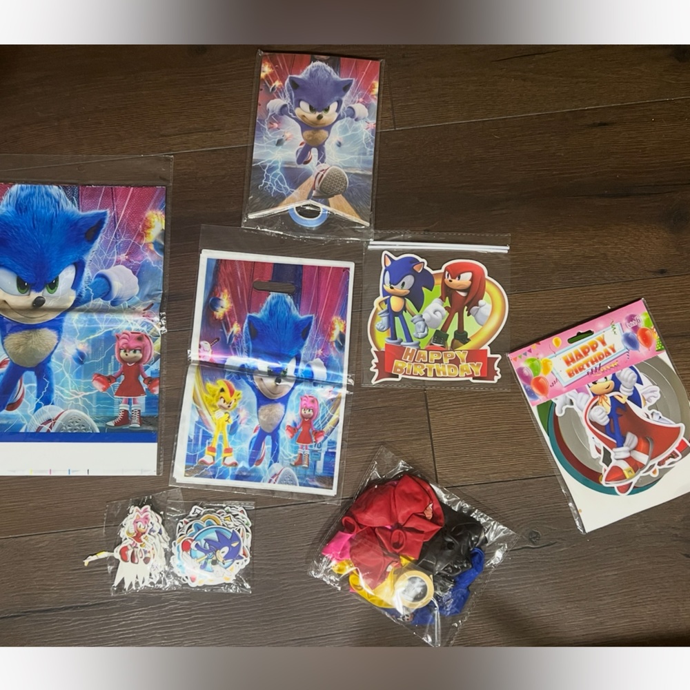 Sonic the Hedgehog Party Favor Set